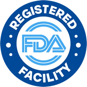 Registered facility quality badge displayed with Memocept product information