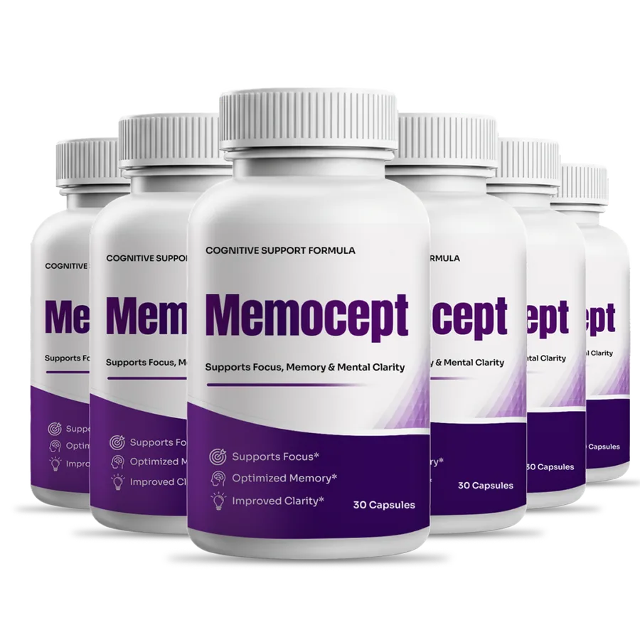 Memocept 6 bottle package for long-term cognitive support